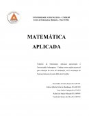 Trabalho de Matemática Aplicada Apresentado á Universidade Anhanguera