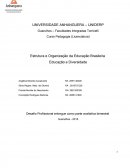 Estrutura e Organização da Educação Brasileira Educação e Diversidade