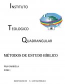 METODOS DE ESTUDO BIBLICO