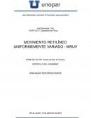 Movimento Retilíneo Uniformemente Variado - MRUV