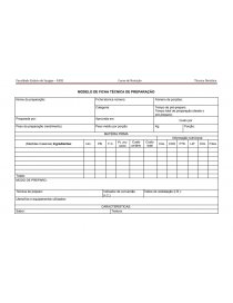 Modelo de ficha técnica de preparação - Pesquisas Acadêmicas - Nadhialype