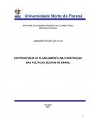 OS PROCESSOS DE PLANEJAMENTO NA CONSTRUÇÃO DAS POLÍTICAS SOCIAIS NO BRASIL