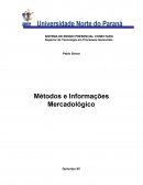 Métodos e Informações Mercadológico