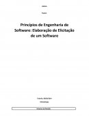Princípios de Engenharia de Software: Elaboração de Elicitação de um Software