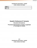 Processos Administrativos, Direito e Legislação e Tecnologias de Gestão