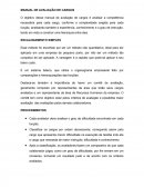 MANUAL DE AVALIAÇÃO DE CARGOS