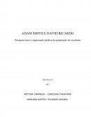 Adam Smith e David Ricardo: Principais teses e organização jurídica da apropriação do excedente