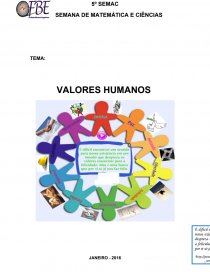 Projeto Sobre Valores Humanos Trabalho Academico Adina15