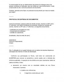 Protocolo De Entrega De Documentos Modelo - Vários Modelos