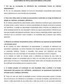 QUESTIONÁRIO DE PSICOLOGIA DEFICIÊNCIA E INCLUSÃO