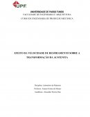 O Efeito da velocidade de resfriamento sobre a transformação da austenita