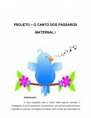 Projeto - O canto dos pássaros