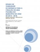 ESTUDO DE VIABILIDADE ECONÔMICA PARA A CRIAÇÃO DE UMA PADARIA