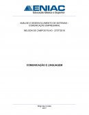 ANÁLISE E DESENVOLVIMENTO DE SISTEMAS – COMUNICAÇÃO EMPRESARIAL