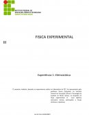 Física experimental III eletrostática