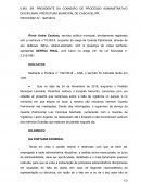 ILMO. SR. PRESIDENTE DA COMISSÃO DE PROCESSO ADMINISTRATIVO DISCIPLINAR, PREFEITURA MUNICIPAL DE CASCAVEL/PR.