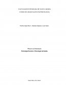 PROJETO DE INTERVENÇÃO: Psicologia Escolar e Psicologia da Saúde