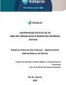 Trabalho da disciplina Cenários Digitais e comportamento do Consumidor