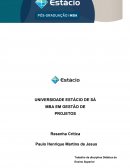 Resenha Critica : A docência no ensino superior: reflexões e perspectivas