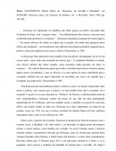 Fichamento NASCIMENTO, Milton Meira do; “Rousseau: da servidão à liberdade”, em WEFFORT, Francisco (org.). Os Clássicos da Política, vol. 1. São Paulo: Ática, 1995, pp. 189-200.
