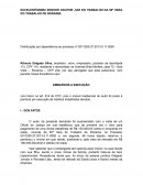 O EXCELENTÍSSIMO SENHOR DOUTOR JUIZ DO TRABALHO DA 50ª VARA DO TRABALHO DE RORAIMA