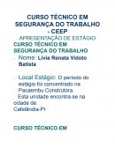 Seminário estagio seg do trabalho