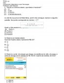 Avaliação de Matemática Conjuntos Numéricos