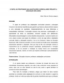 O Papel Do Professor Nas Adaptações Curriculares Perante A Educação Inclusiva