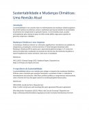 Sustentabilidade e Mudanças Climáticas: Uma Revisão Atual Sustentabilidade e Mudanças Climáticas: Uma Revisão Atual
