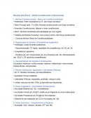 O Direito Constitucional e Internacional O Direito Constitucional e Internacional