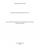 Uso de Energia Renováveis em Comunidades Rurais Uso de Energia Renováveis em Comunidades Rurais