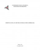 Fermentação De Açúcares Por Leveduras Livres Fermentação De Açúcares Por Leveduras Livres