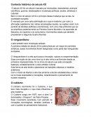 O Contexto Histórico do Século XX O Contexto Histórico do Século XX