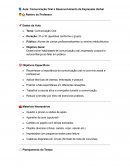 Plano de aula Comunicação Plano de aula Comunicação